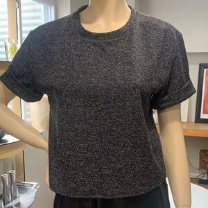 Zara Charcoal Gray Short Sleeve Tee